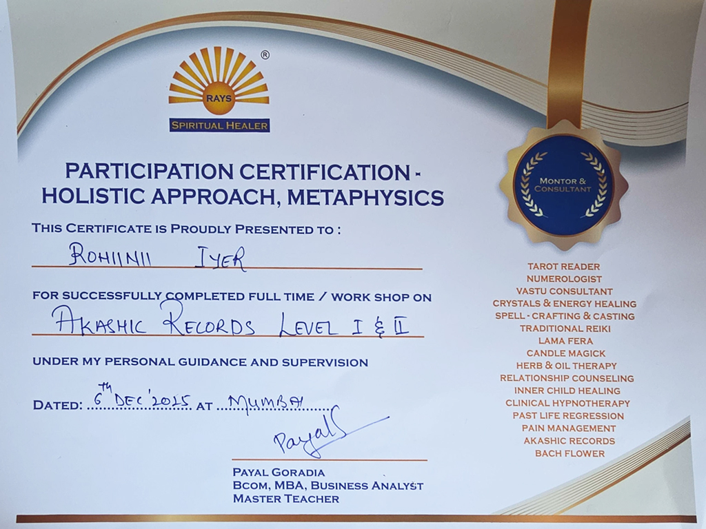 Accreditation certificate 1